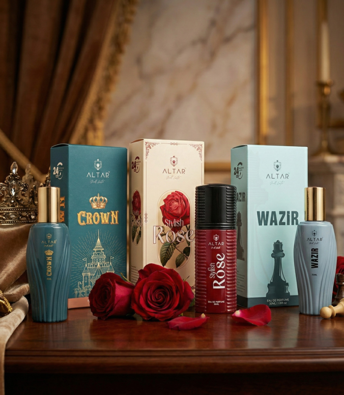 Crown + Stylish Rose + Wazir Combo