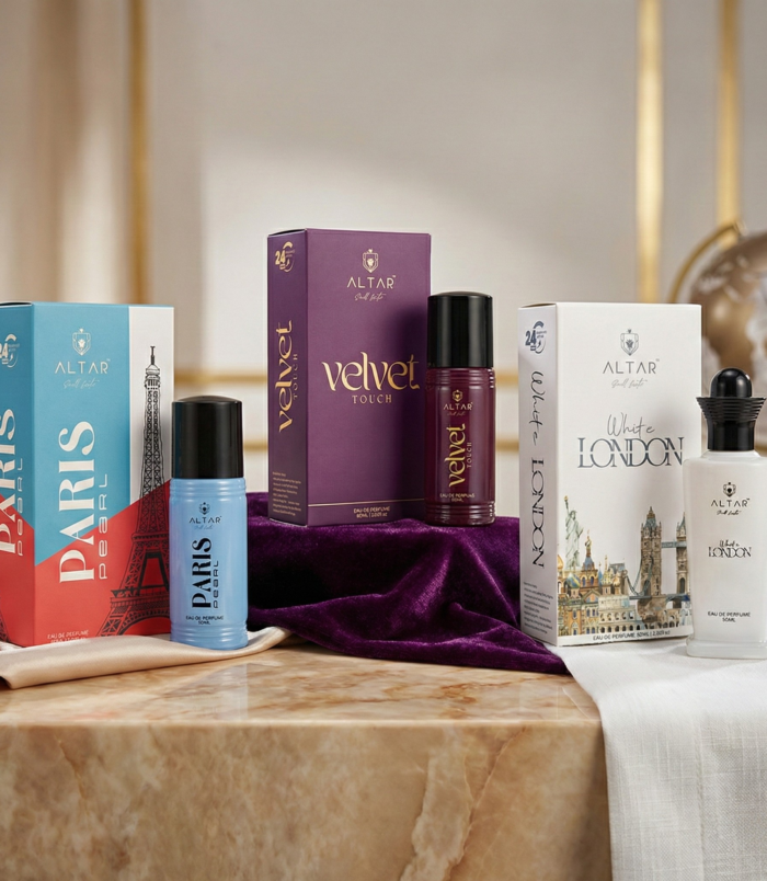 Velvet Touch + Paris Pearl + White London Combo